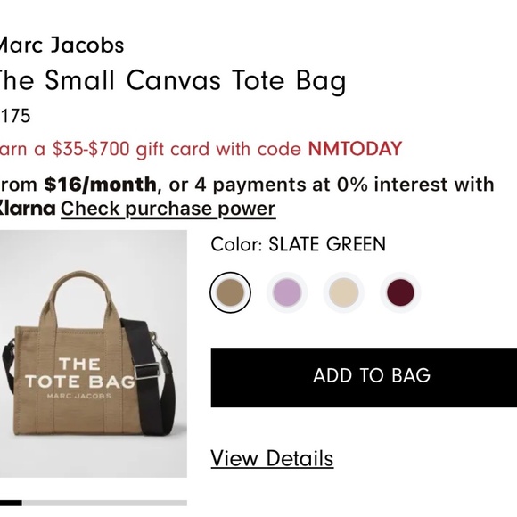 Marc Jacobs Small Canva Tote bag - Picture 4 of 4